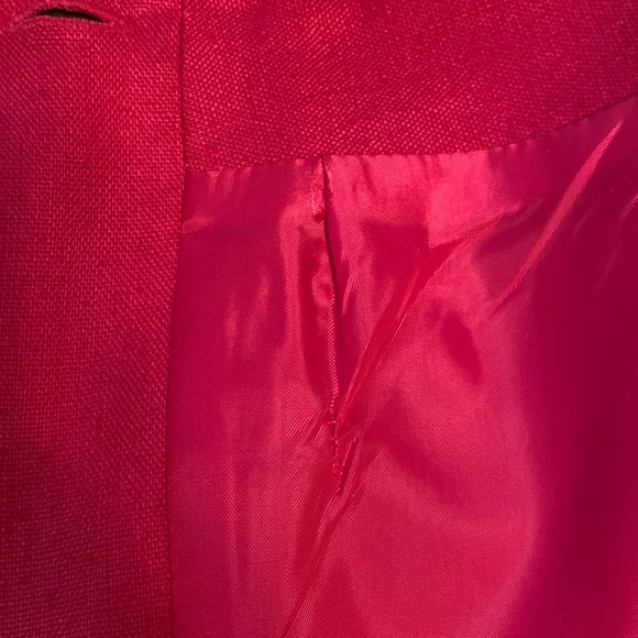 Bridgewater red linen wrapped classic long skirt- size 12 - Picture 5 of 10